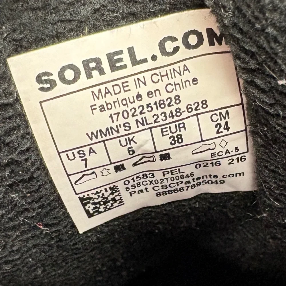 Sorel Boots Womens Size 7 Slimpack Ii Redwood Britis Leather Ankle Waterproof